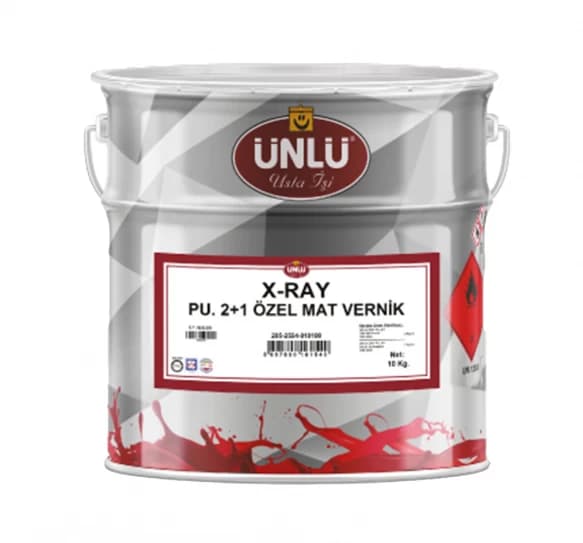 X-Ray Poliüretan 2+1 Özel Mat Vernik